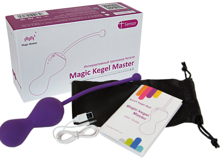 Комплектация упаковки тренажера кегеля Magic kegel master